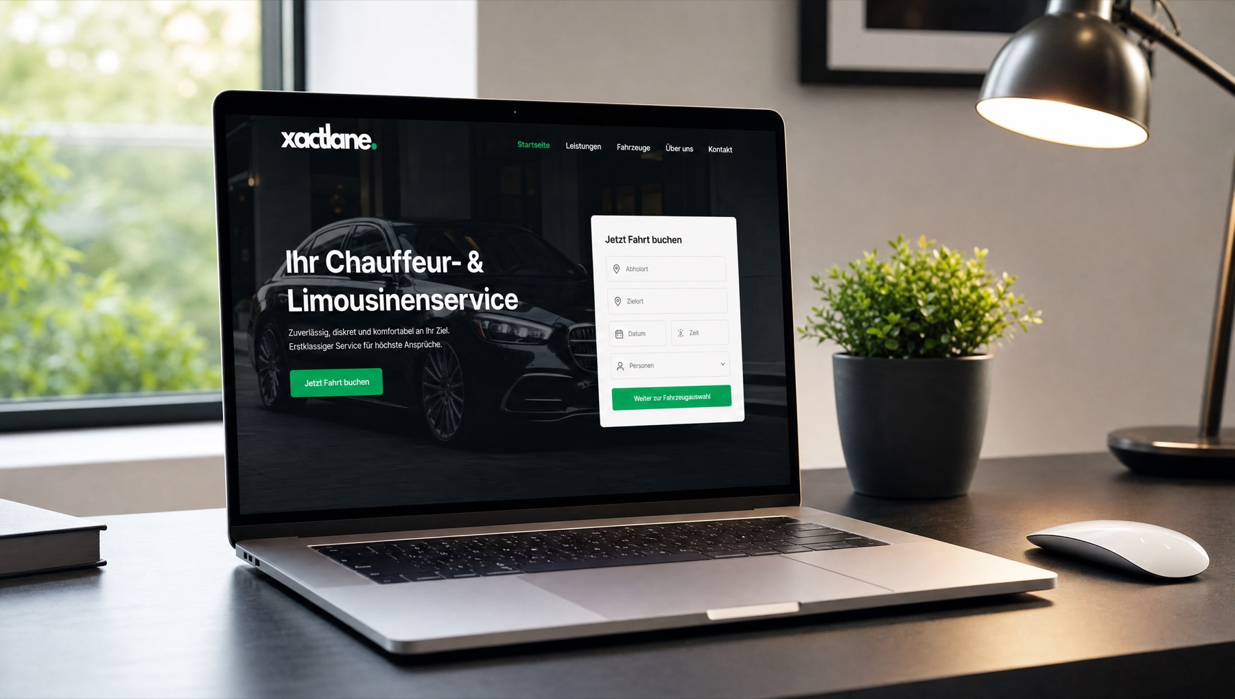 Xactlane website on a laptop